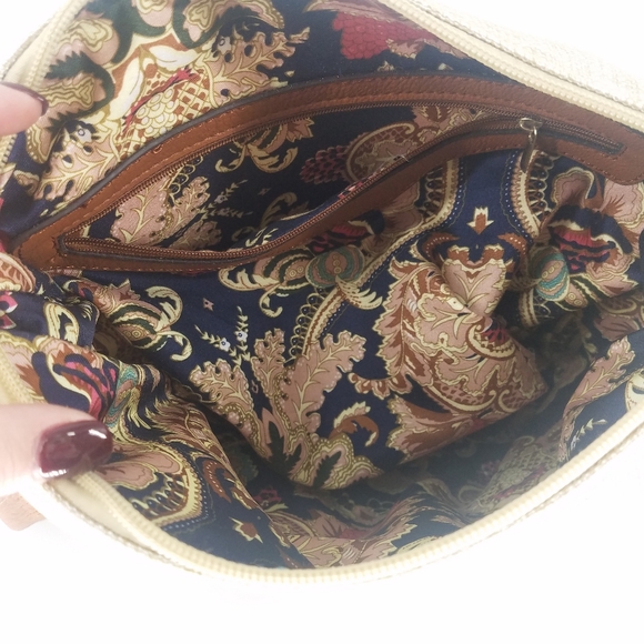 Unbranded Tan Fabric Top Zip Shoulder Bag - Picture 6 of 7